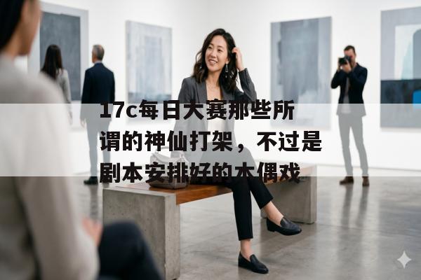 17c每日大赛那些所谓的神仙打架，不过是剧本安排好的木偶戏